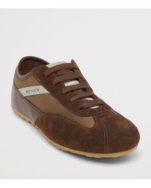 McQueen Brown Suede Boxe Sneakers