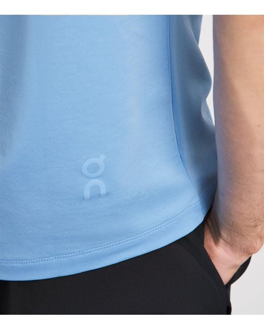 On Shoes Blue Focus T-Shirt for men