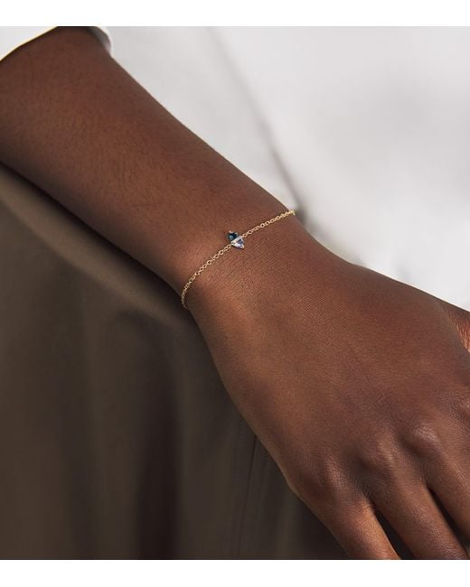 Emily P. Wheeler Metallic And Sapphire Tilly Bracelet