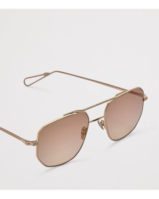 Ahlem Natural X Addy Campbell Aviator Sunglasses for men