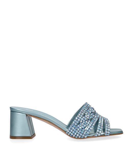 Gina Blue Crystal Utah Mules 50