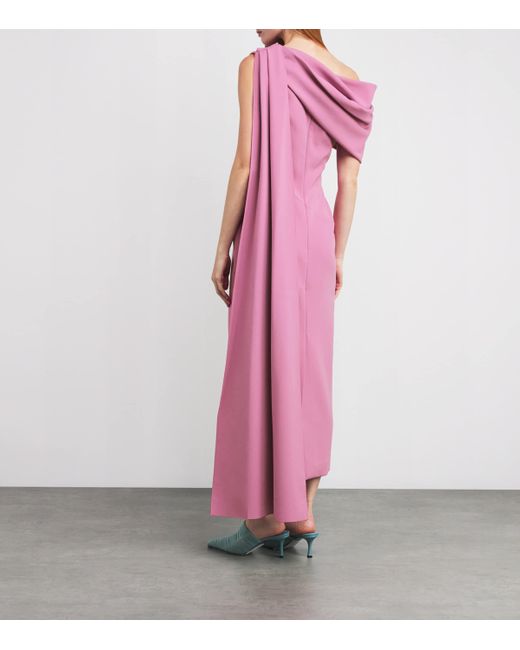 Roksanda Pink Maite Cape Midi Dress