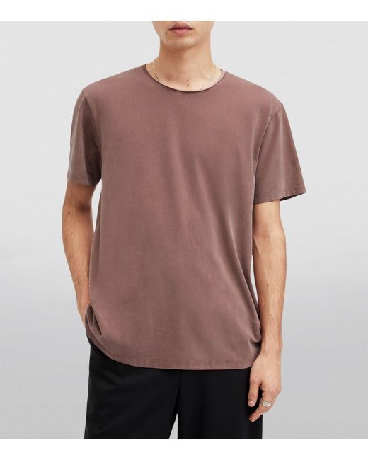 AllSaints Brown Bodega T-shirt for men
