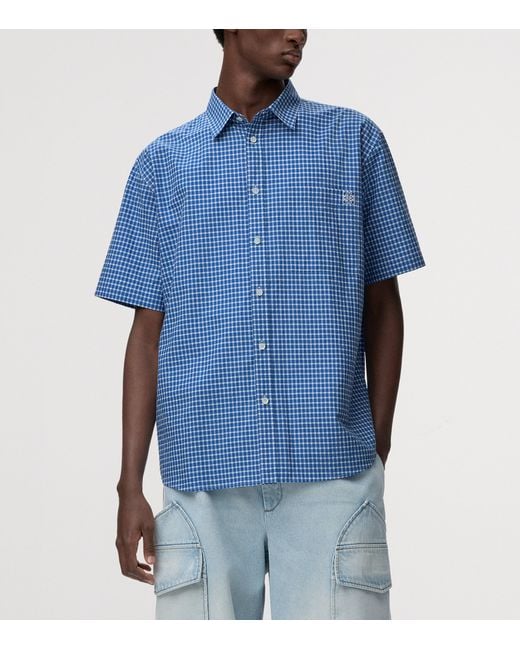 Loewe Blue X Paula's Ibiza Check Anagram Shirt for men