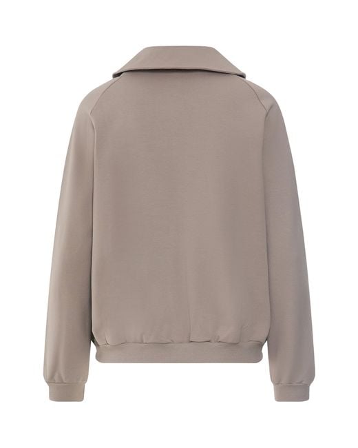 Hanro Gray Cotton Natural Living Cardigan