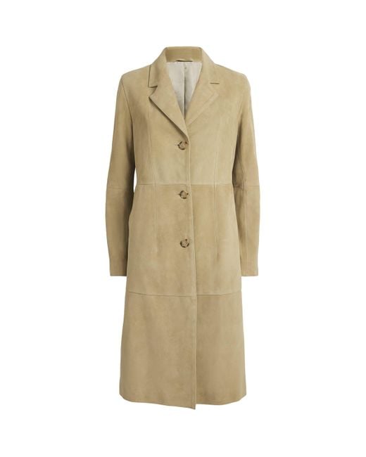 Totême  Natural Suede Cinched Coat