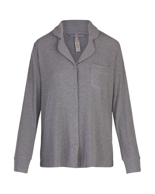 Skims Gray Sleep Ribbed Pyjama Set