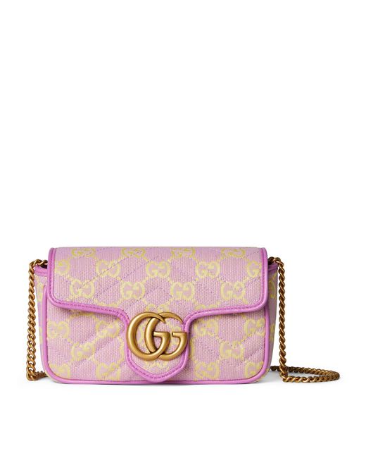 Gucci Pink Super Mini Gg Shoulder Bag
