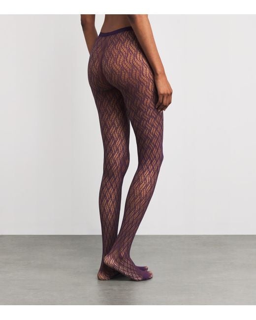 Falke Pink Fluid Fusion Net Tights