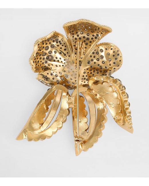 Dolce & Gabbana White Flower Brooch
