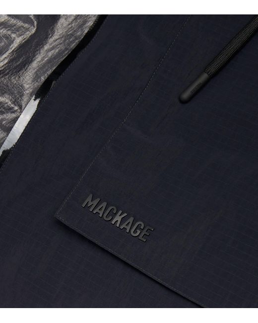 Mackage Blue Long Shell Gage Parka for men
