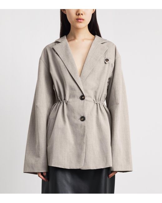 St. Agni Gray Drawstring Blazer