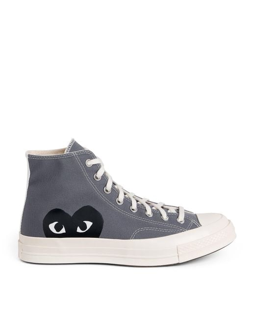 COMME DES GARÇONS PLAY Blue X Converse High-Top Heart Chuck 70 Sneakers for men