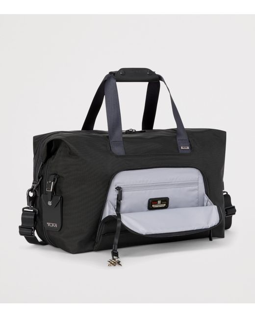 Tumi Black Alpha 4 Double Expansion Duffle Bag for men