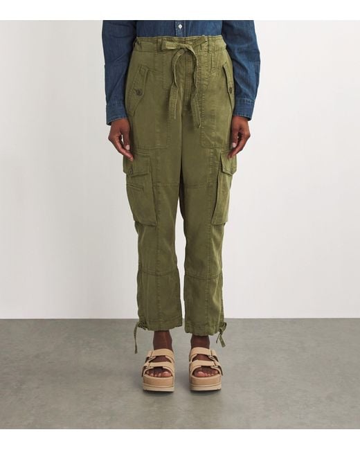 Polo Ralph Lauren Green Drawstring Cargo Trousers