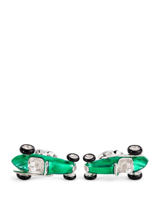 Deakin & Francis Green Sterling Racing Car Cufflinks for men