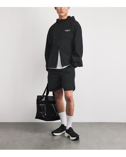 REPRESENT 247 Black Hooded Team 247 Track Jacket for men