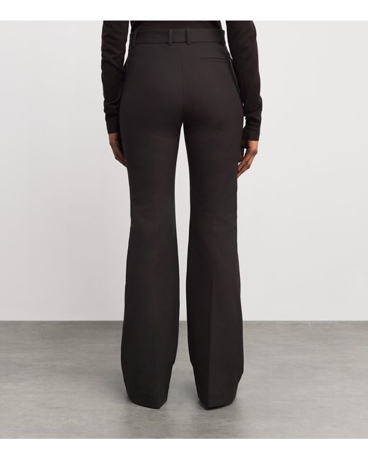 Joseph Black Stretch-Gabardine Tafira Flared Trousers