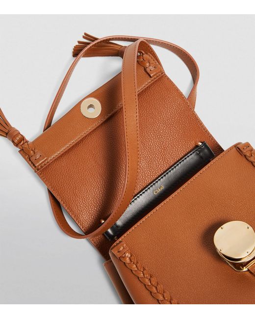 Chloé Brown Small Leather Penelope Shoulder Bag