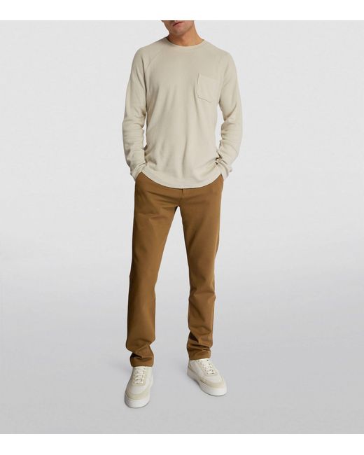 PAIGE Natural Stafford Straight Trousers for men