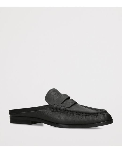 Jonathan Simkhai Black Leather Dean Loafers for men