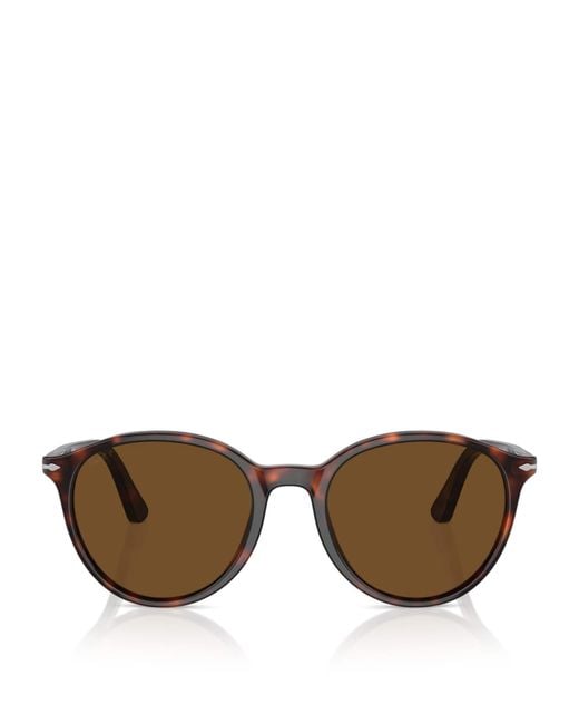 Persol Brown Round Phantos Sunglasses