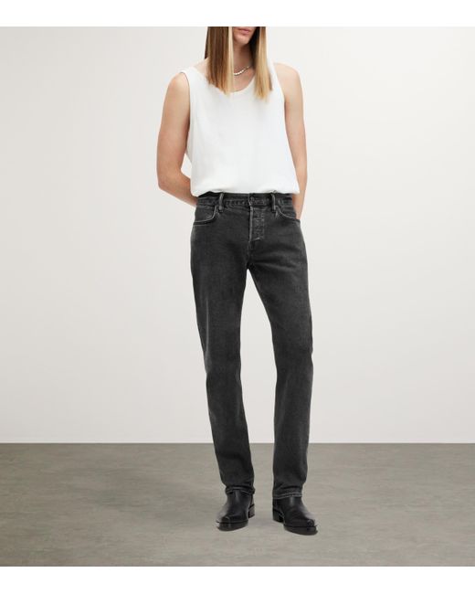 AllSaints Black Iggy Slim Jeans for men