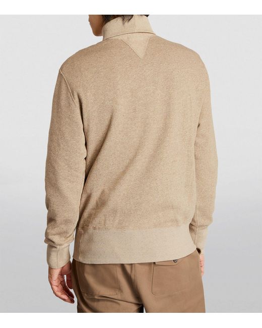 Polo Ralph Lauren Natural Cotton-blend Mock-neck Sweatshirt for men
