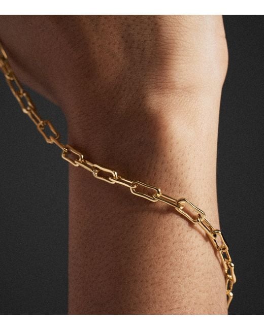 Monica Vinader Metallic Vermeil Alta Mini Chain Necklace