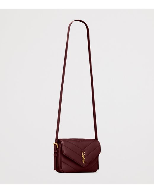 Saint Laurent Red Loulou Toy Cross-Body Bag