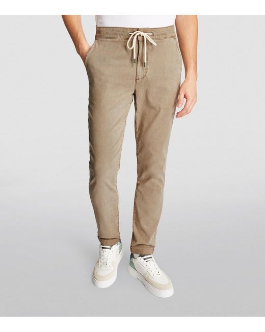 PAIGE Natural Drawstring Fraser Chinos for men
