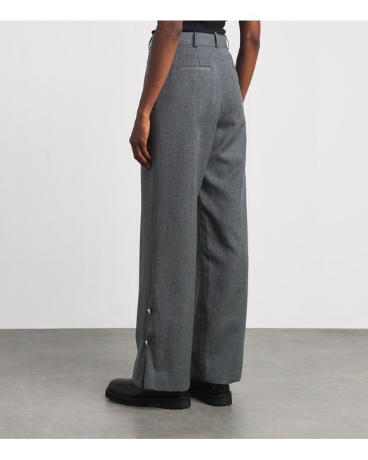 Claudie Pierlot Gray Virgin Wool Trousers