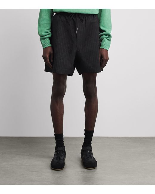 Studio Nicholson Black Starboard Sweatshorts for men