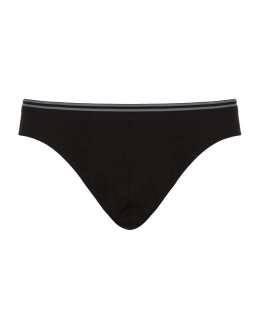 Zimmerli of Switzerland Black 172 Pure Comfort Hipster Briefs for men