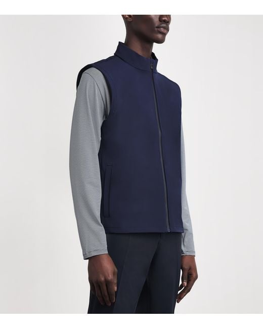Kjus Blue Downswing Wind Vest for men