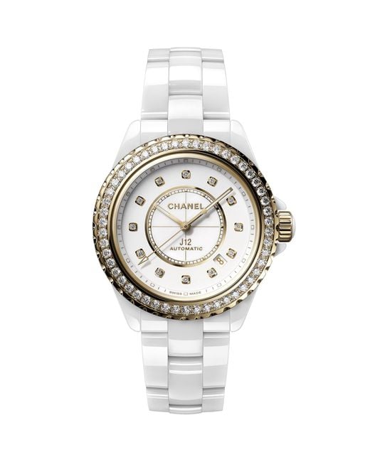 Chanel Metallic Ceramic And Diamond J12 Calibre 12.1 Watch