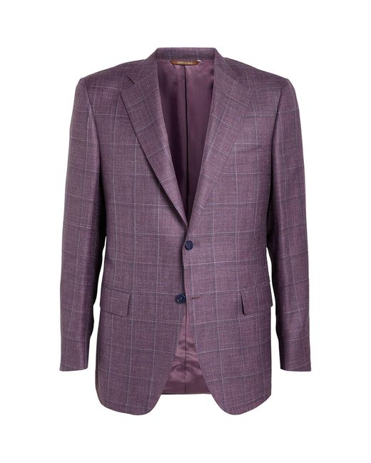 Canali Purple Suit Jacket for men