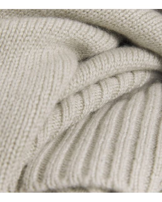 Eskandar Gray Cashmere A-Line Sweater Dress