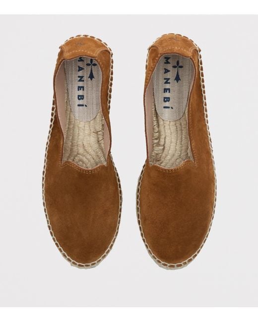 Manebí Brown Suede Hamptons Espadrilles