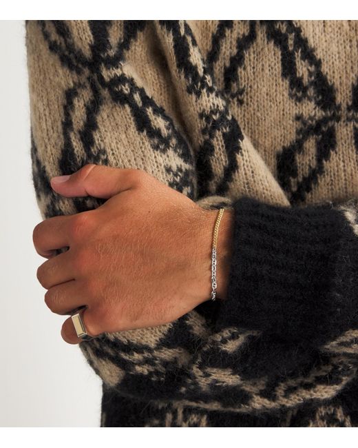 Tom Wood Metallic Sterling And-Plated Rue Chain Bracelet for men