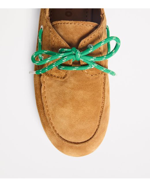 Sandro Brown Suede Boat Shoes