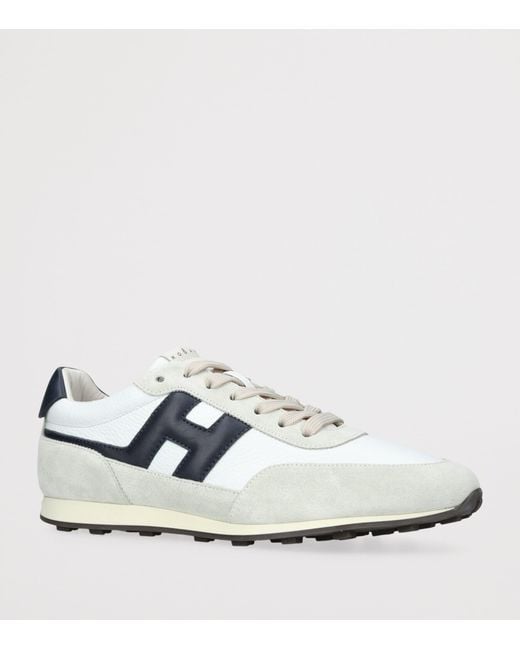 Hogan White Leather H669 Allacciato Sneakers for men