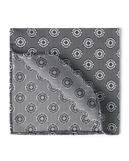 Brunello Cucinelli Metallic Silk Pocket Square for men