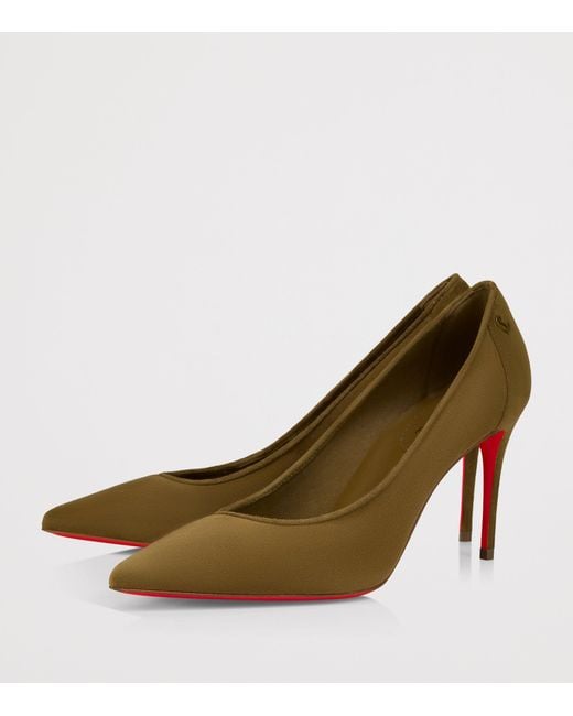 Christian Louboutin Natural Sporty Kate Velour Pumps 85