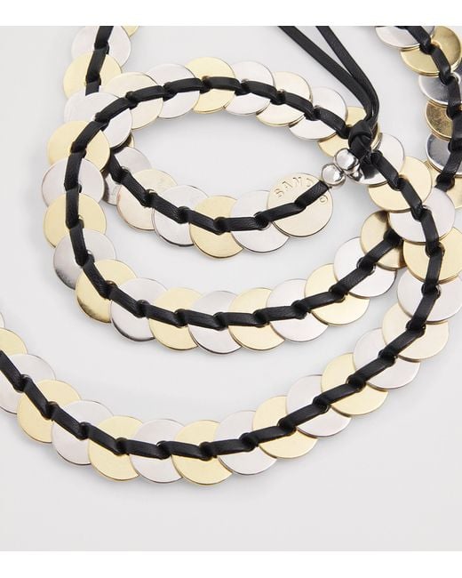 Sandro White Leather Jewellery Belt