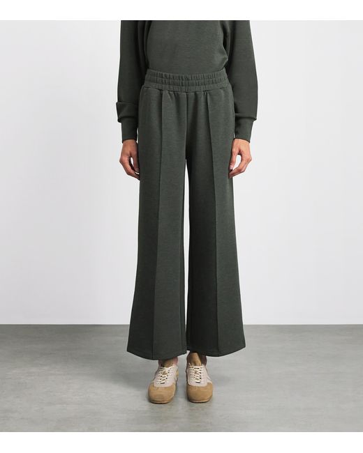 Varley Gray Doublesoft Wide-Leg Sweatpants