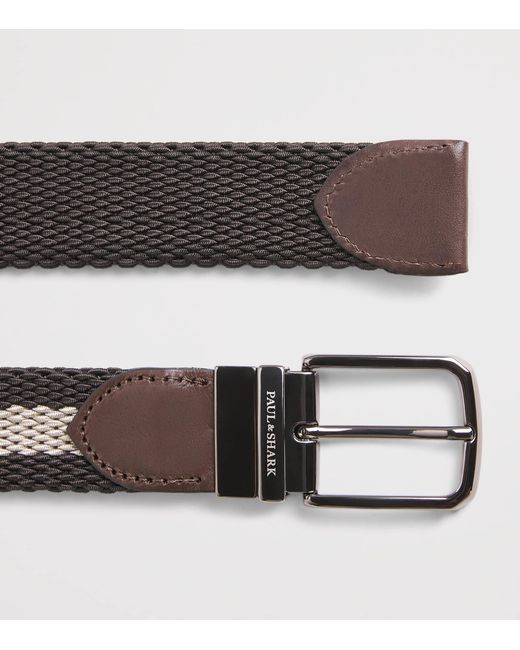 Paul & Shark Multicolor Cotton Woven Reversible Belt for men