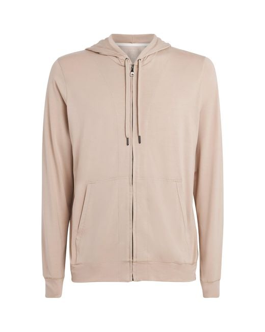 Derek Rose Natural Micro Modal Basel Hoodie for men