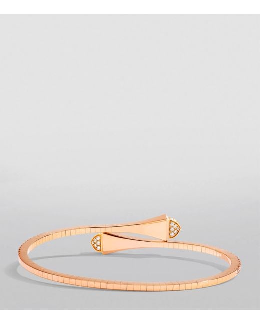 Marli New York White Midi And Diamond Cleo Slip-On Bracelet