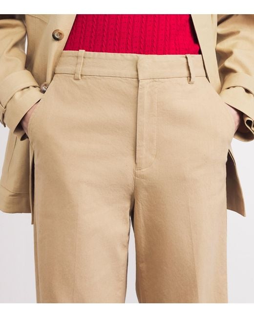 Polo Ralph Lauren Natural Stretch Cotton-Linen Beaton Trousers